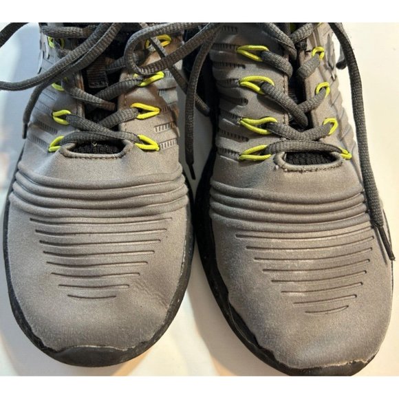 Men's Charly Tie Sneakers Size 9.5 Athletic Comfy Cushion Grey - Picture 2 of 9